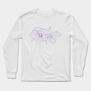 Purple Hellebores Long Sleeve T-Shirt